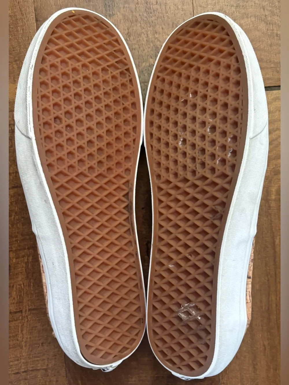 Vans off the wall men’s skateboarding shoes Sz 13 tan cork print